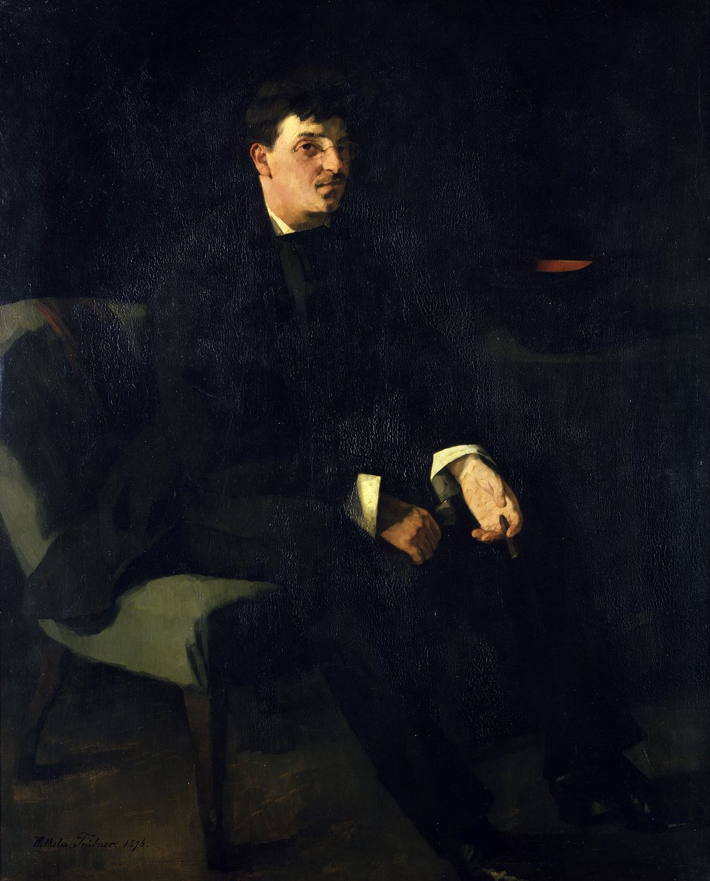 De schilder Carl Schuch door Wilhelm Trübner