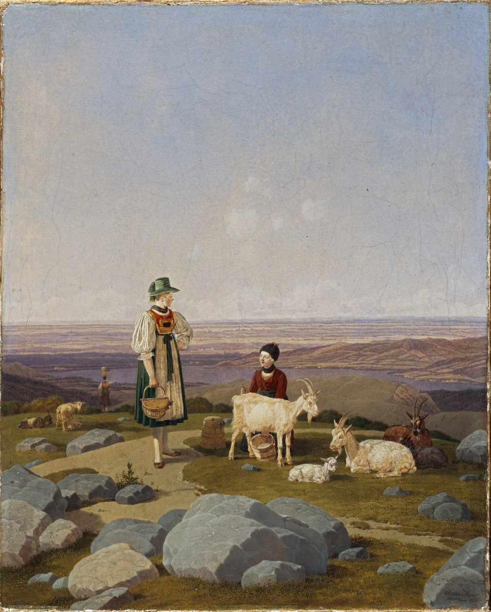 Duits: Auf der Geisalm Op de Geisalm door Wilhelm von Kobell