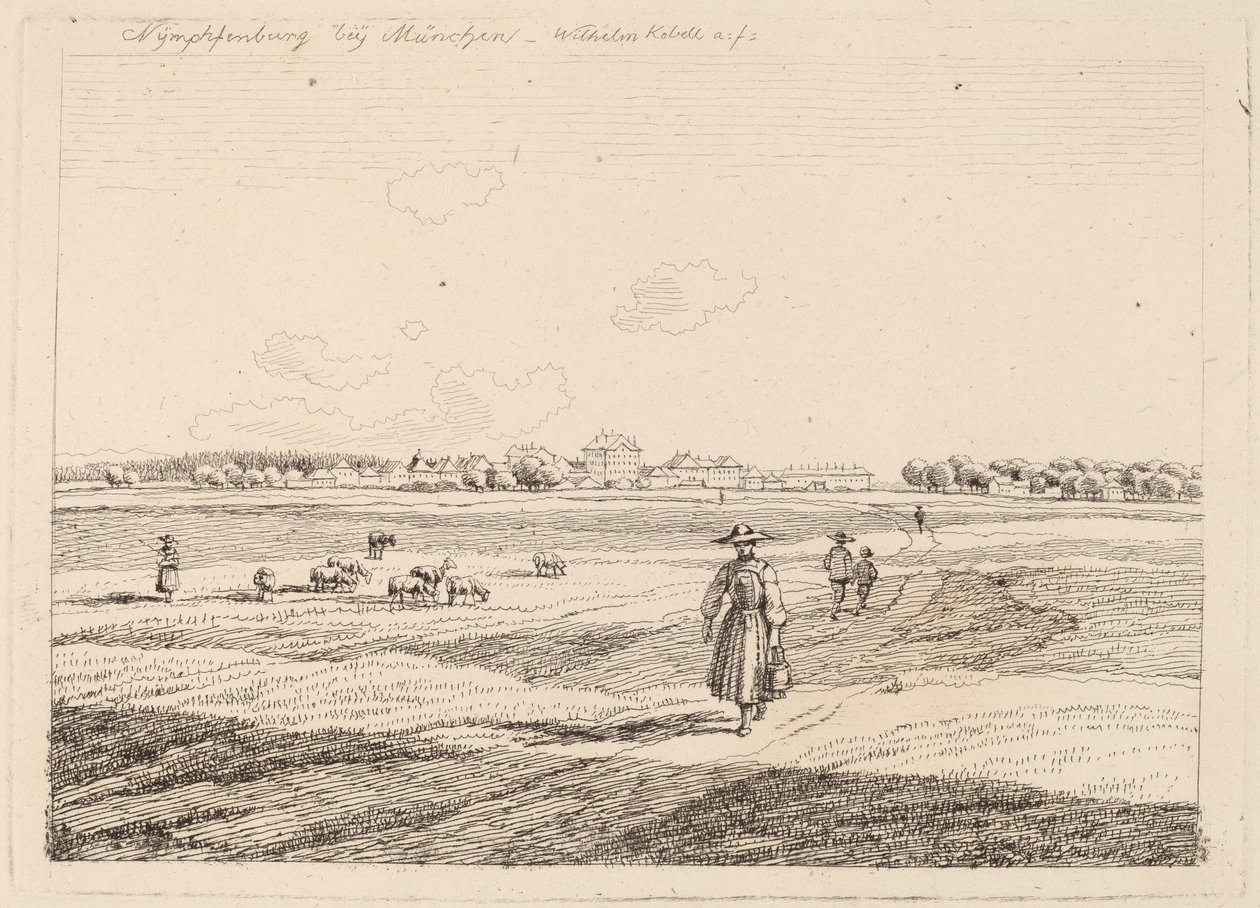 Nymphenburg door Wilhelm von Kobell