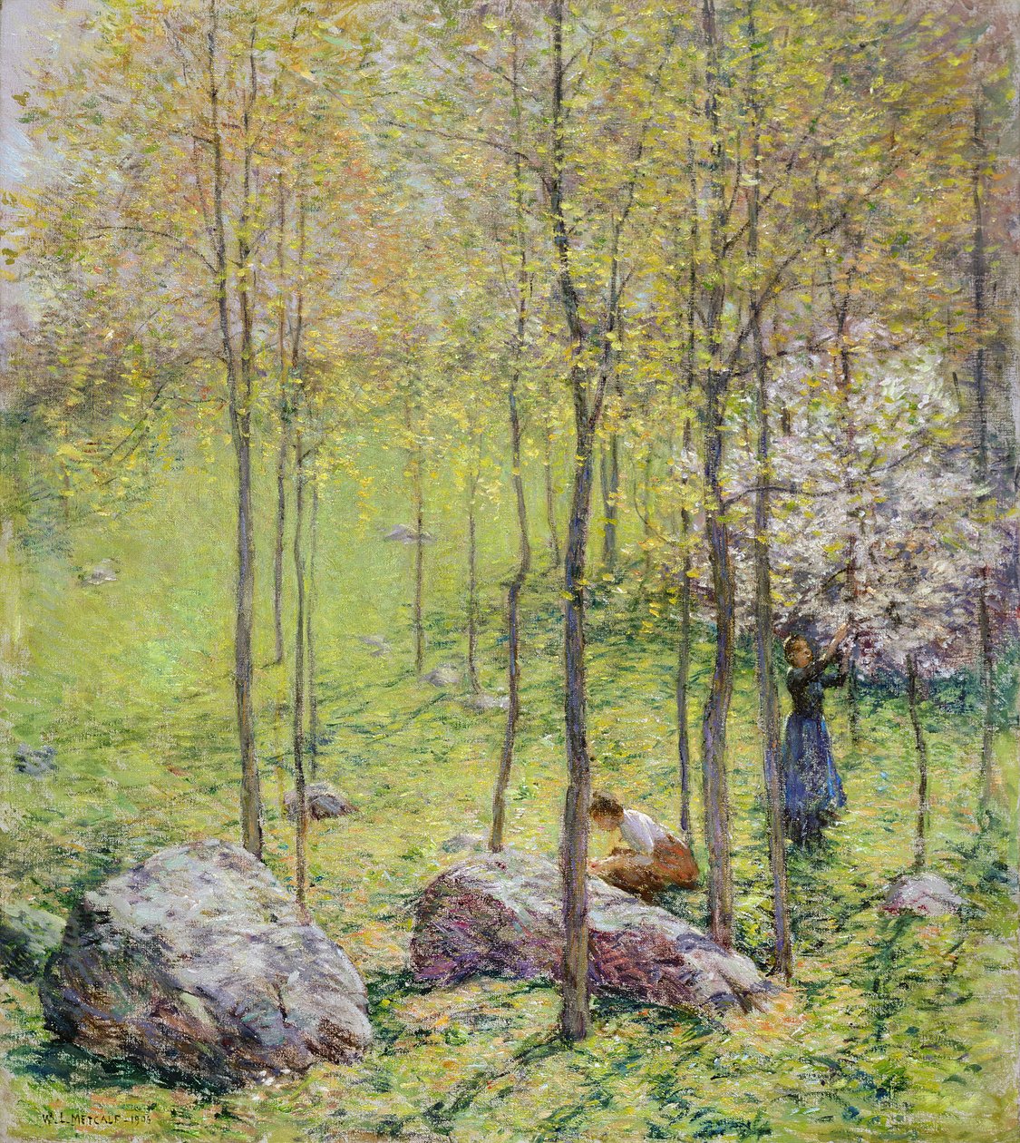 Kornoeljebloesems, 1906 door Willard Leroy Metcalf