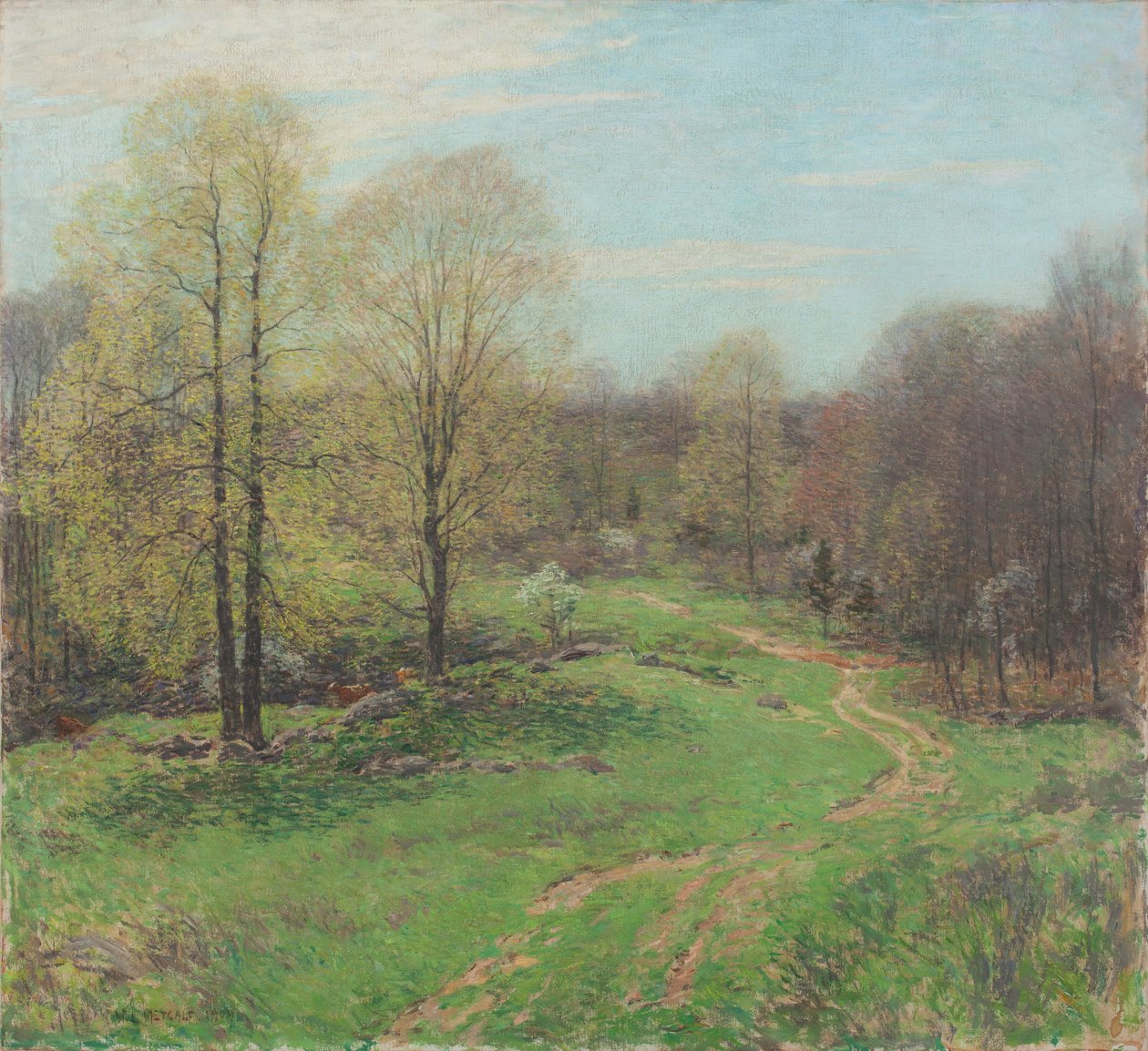 Prelude, 1909 door Willard Leroy Metcalf