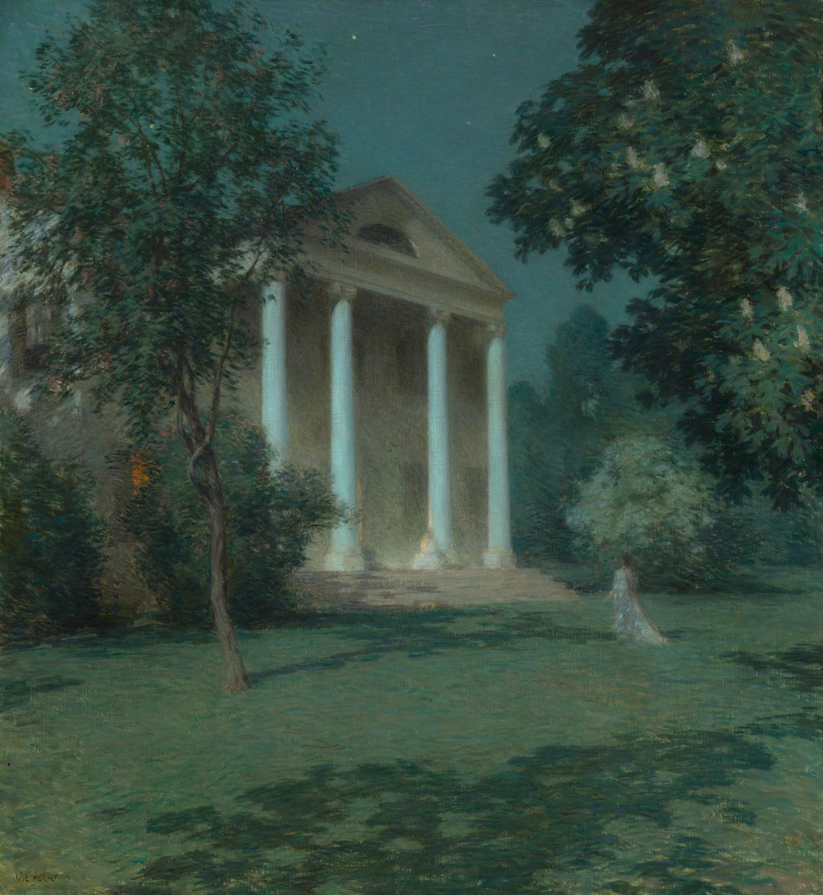 Mei-nacht door Willard Leroy Metcalf