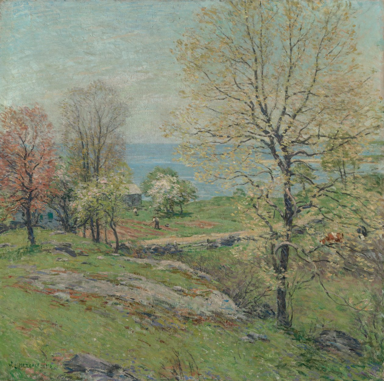 De Ontluikende Eik door Willard Leroy Metcalf