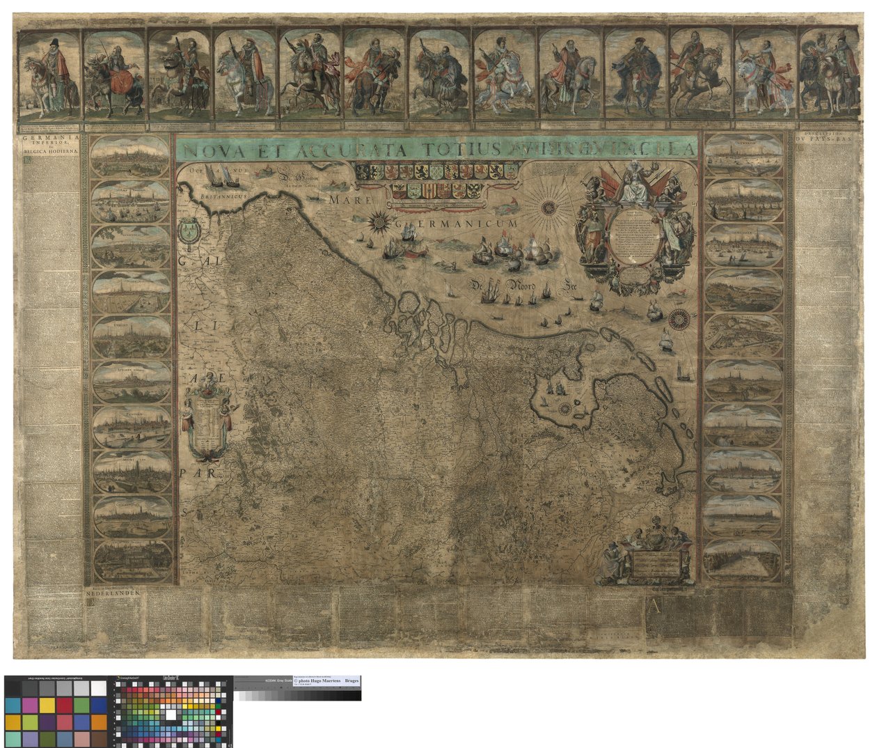 Wandkaart van de Nederlanden, Willem Blaeu door Willem Janszoon Blaeu