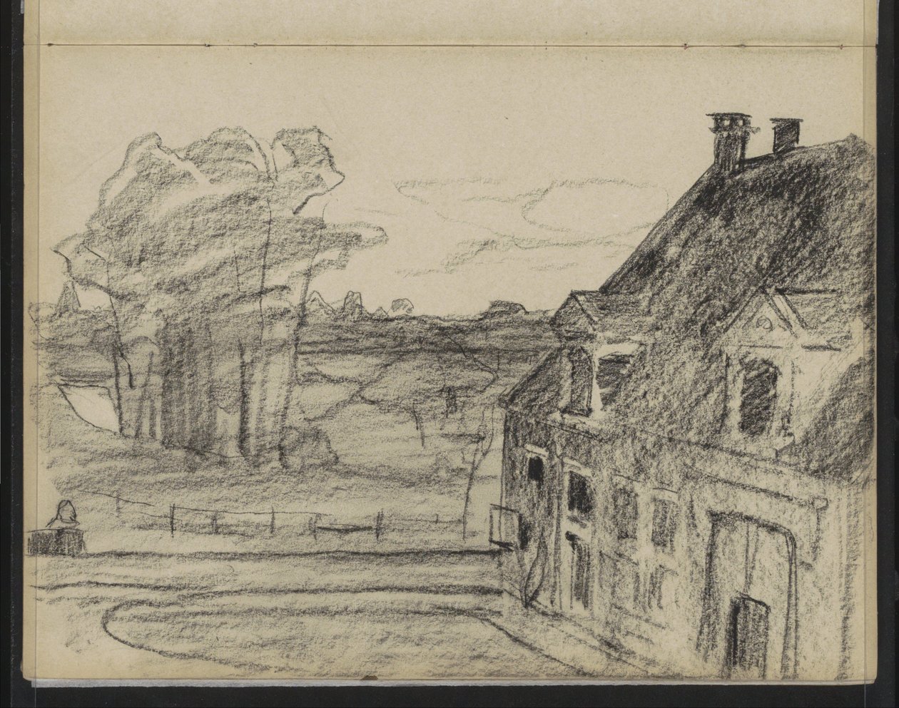Gezicht op een landgoed door Willem Arnoldus Witsen