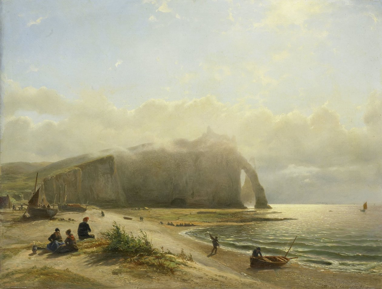 Zeegezicht bij de kust door Willem Anthonie van Deventer