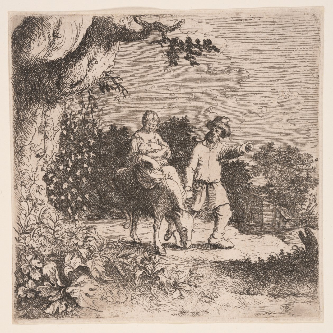 De vlucht naar Egypte door Willem Basse