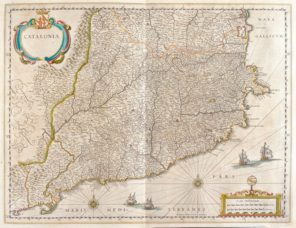Provincie Catalonië, Spanje, in 
