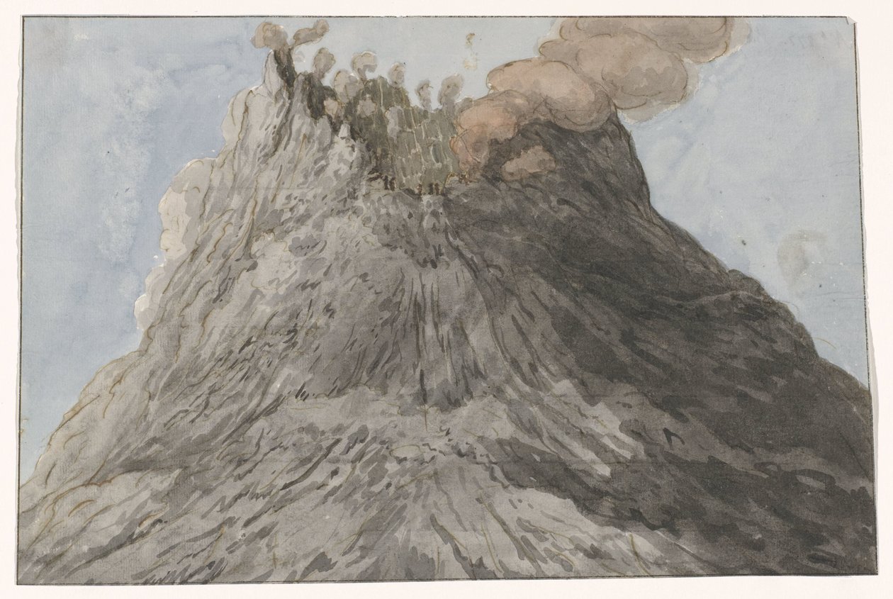 Etna krater door Willem Carel Dierkens