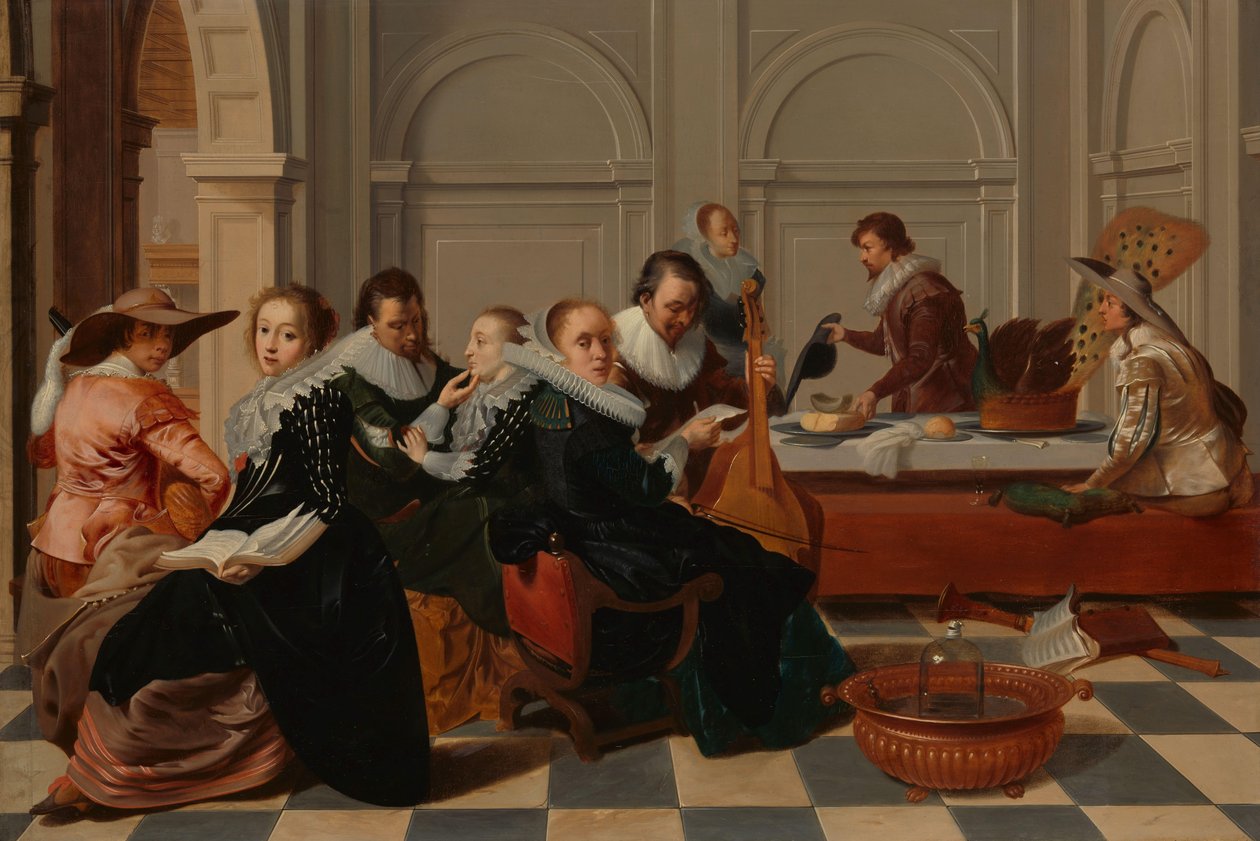 De muzikale bijeenkomst door Willem Cornelisz Duyster (copy after)