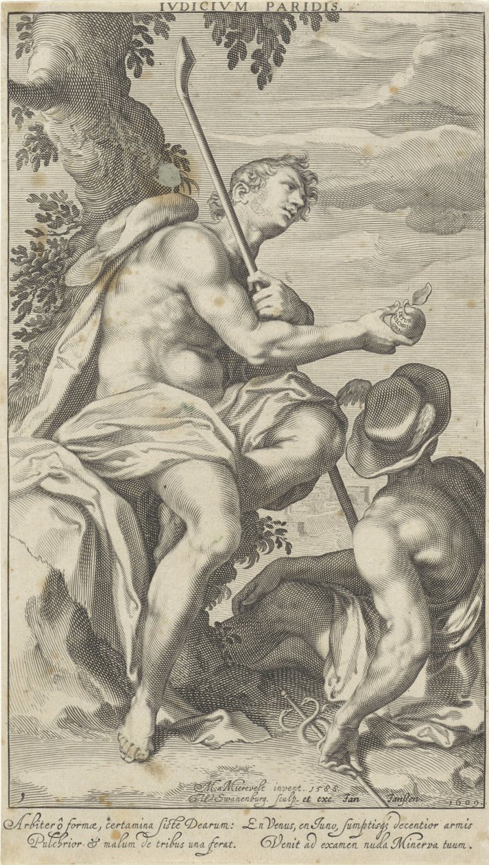 Paris en Mercurius door Willem Isaacsz. van Swanenburg