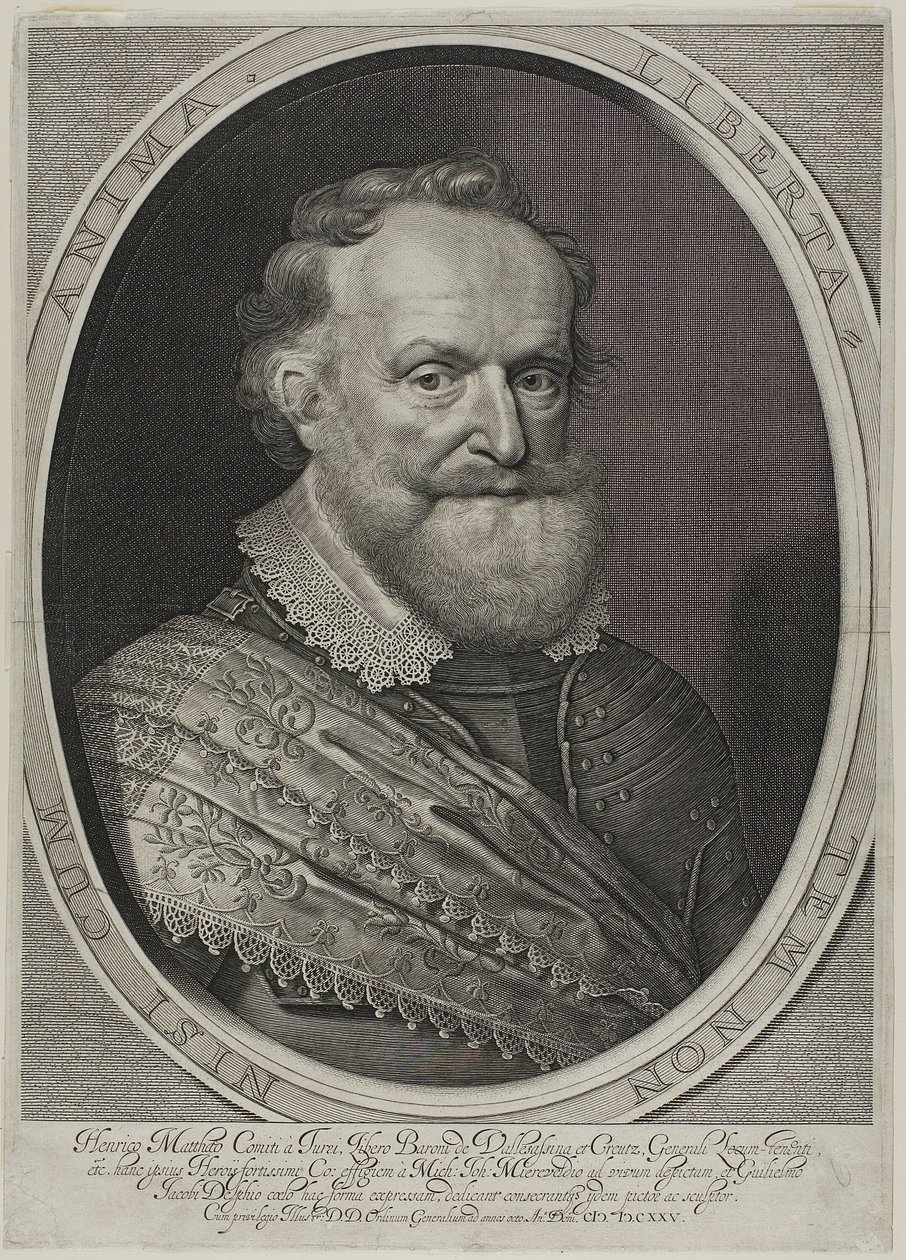 Hendrik Matthias, graaf van Thurn en Taxis door Willem Jacobsz. Delff