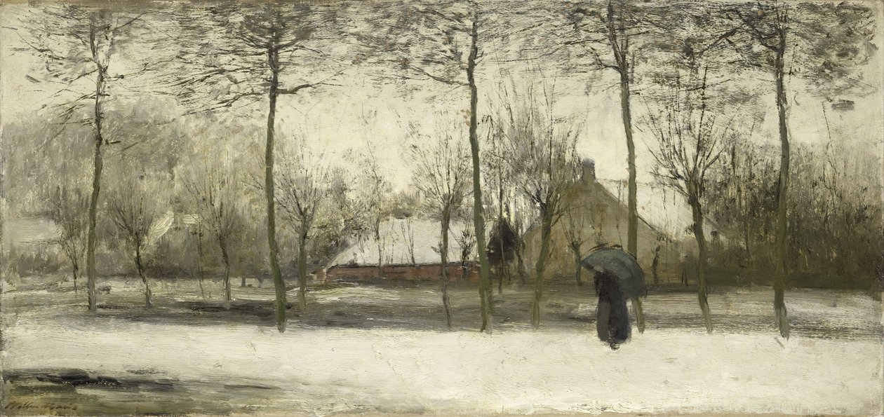 Winterlandschap, ca.1875 (olieverf op doek) door Willem Maris