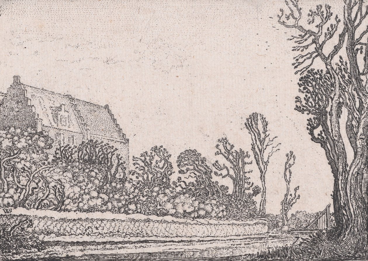 Het Huis met de Trapgevel, uit Verscheyden Landtschapjes Diverse Kleine Landschappen..., ca. 1616 door Willem Pietersz. Buytewech