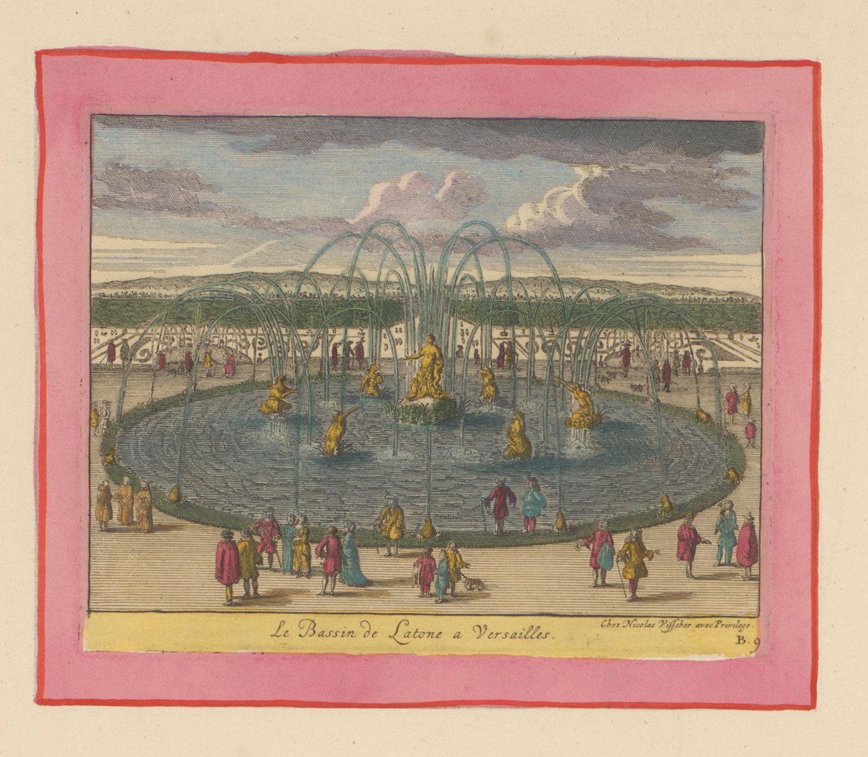 Bassin de Latone in den Gärten von Versailles door Willem Swidde