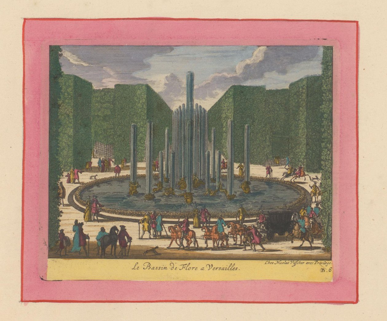 Bassin von Flora in den Gärten von Versailles door Willem Swidde