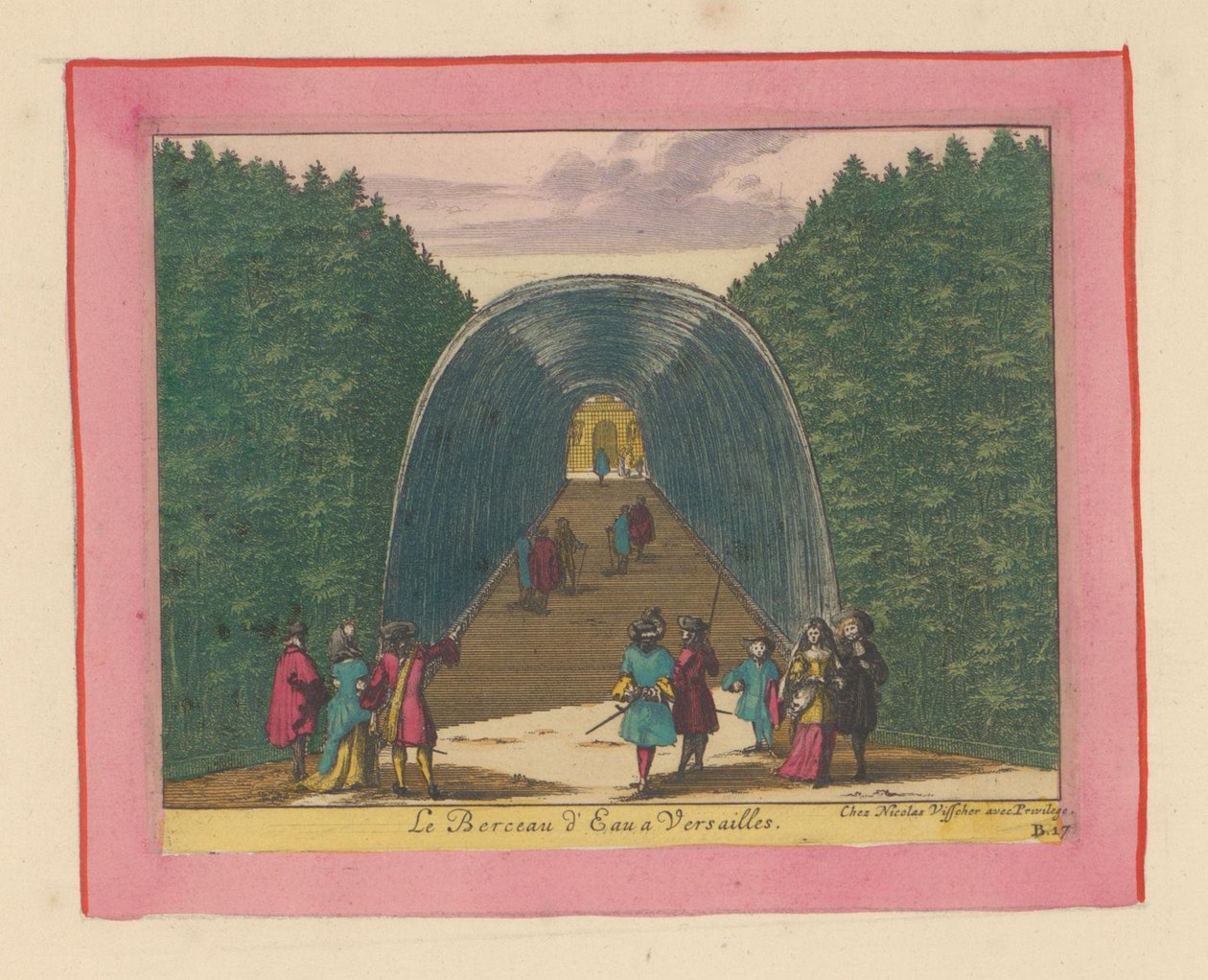 Wasserbecken in den Gärten von Versailles door Willem Swidde