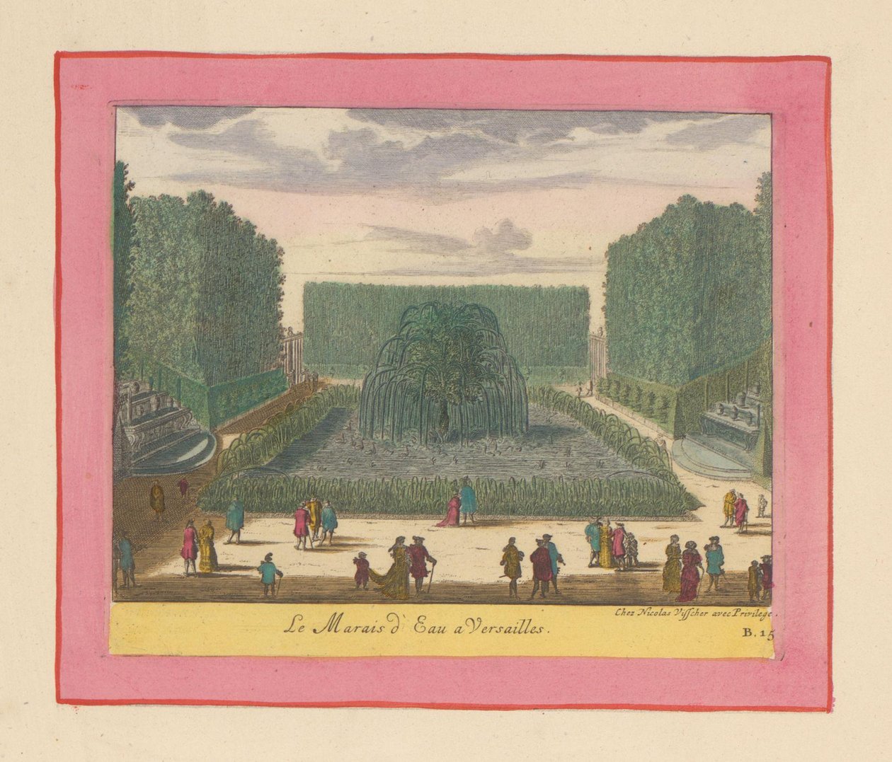 Wassermoor in den Gärten von Versailles door Willem Swidde