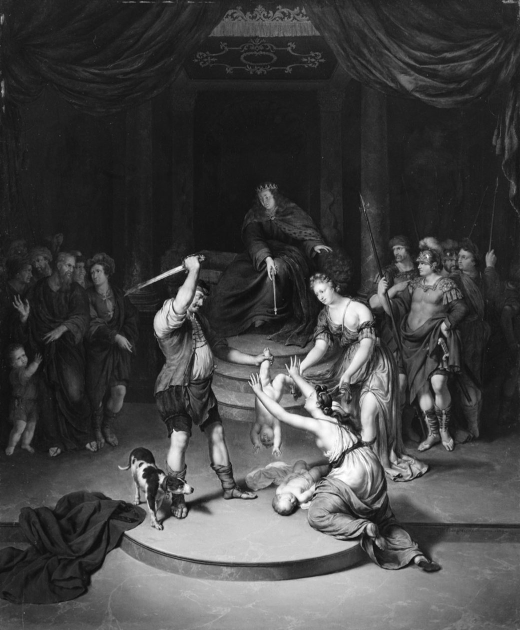 Het oordeel van Salomo door Willem Van Mieris