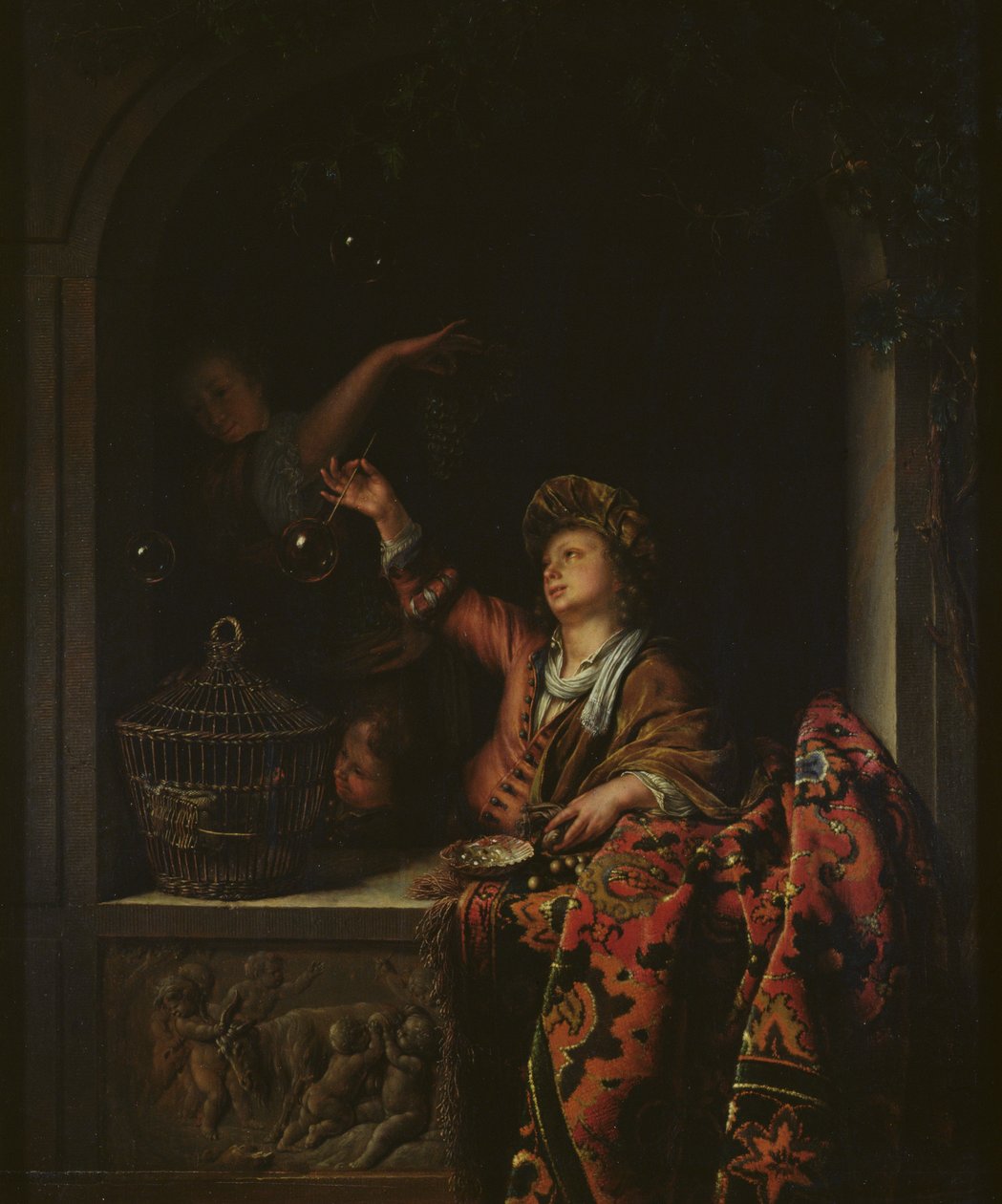 Zeepbellen door Willem Van Mieris