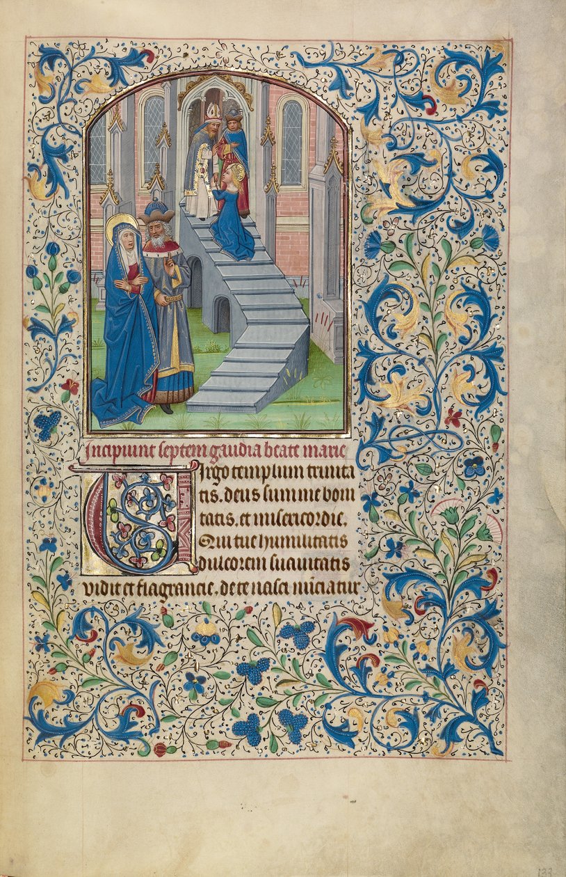 De presentatie van de Maagd in de Tempel door Willem Vrelant