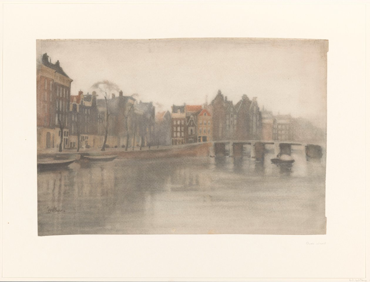 De Oude Waal te Amsterdam door Willem Arnoldus Witsen