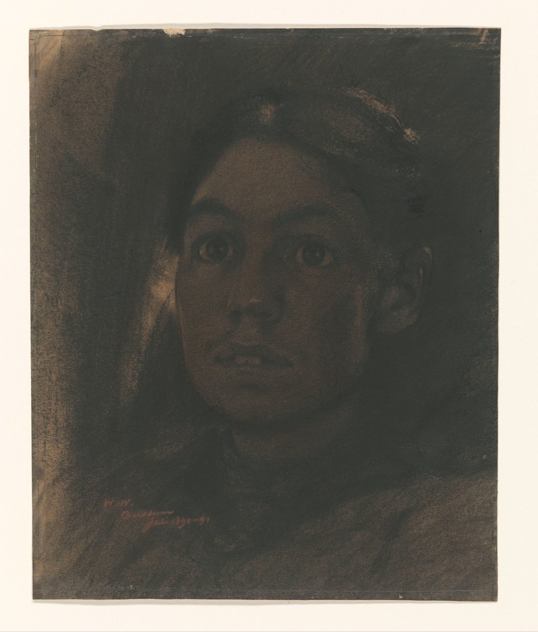 Portret van Martha van Eeden-van Vloten door Willem Arnoldus Witsen