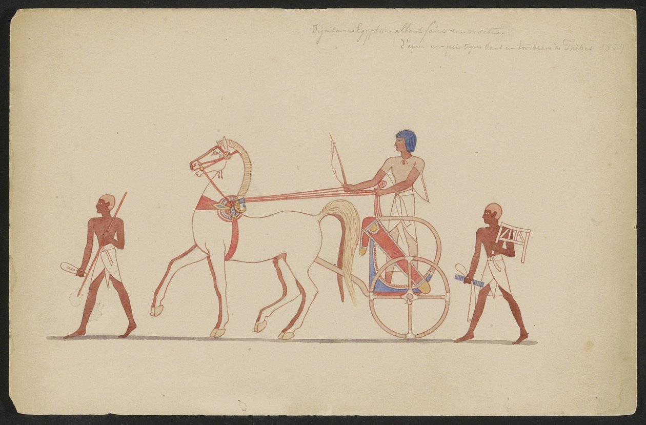 Egyptische hoogwaardigheidsbekleder legt een bezoek af door Willem de Famars Testas