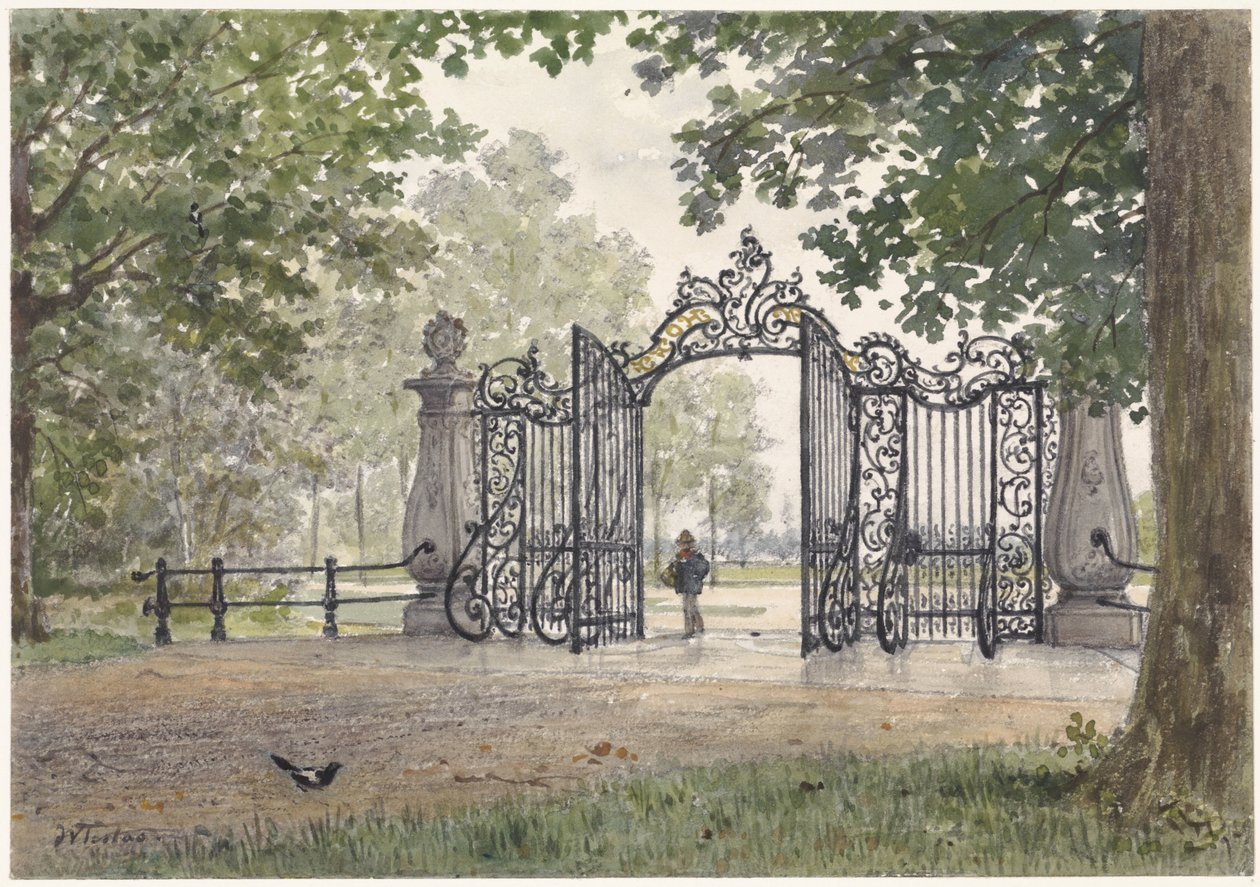 Het monumentale hek van Vreedenhoff te Nieuwersluis aan de Vecht door Willem de Famars Testas