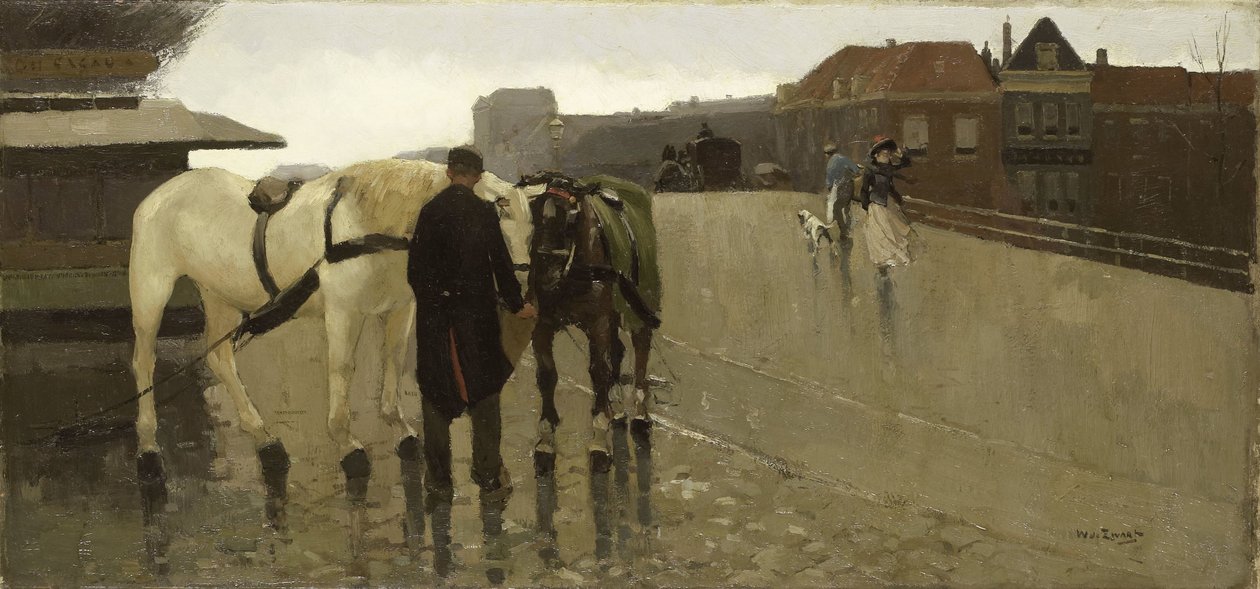 De Wagenbrug in Den Haag door Willem de Zwart