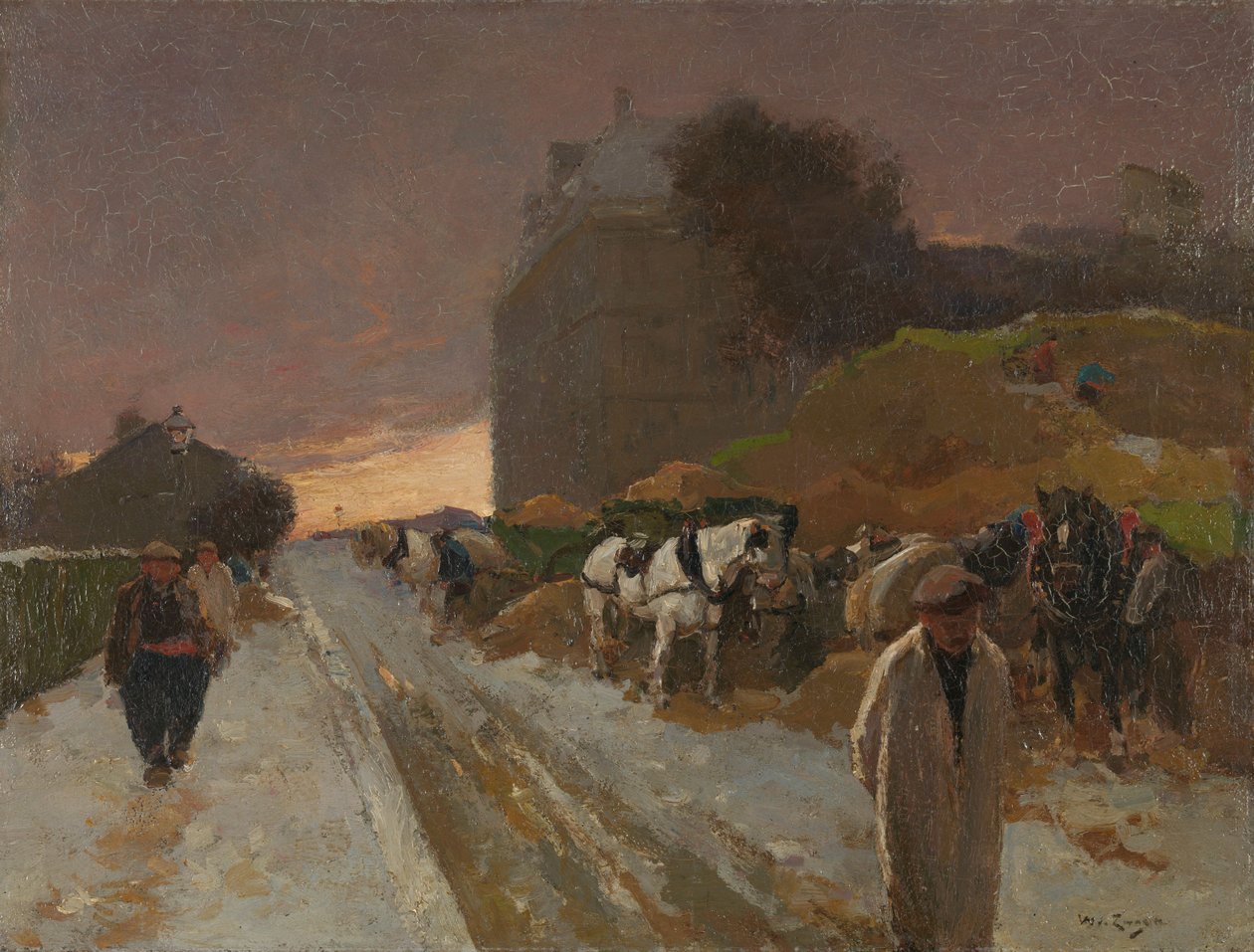 Street in Montmartre door Willem de Zwart