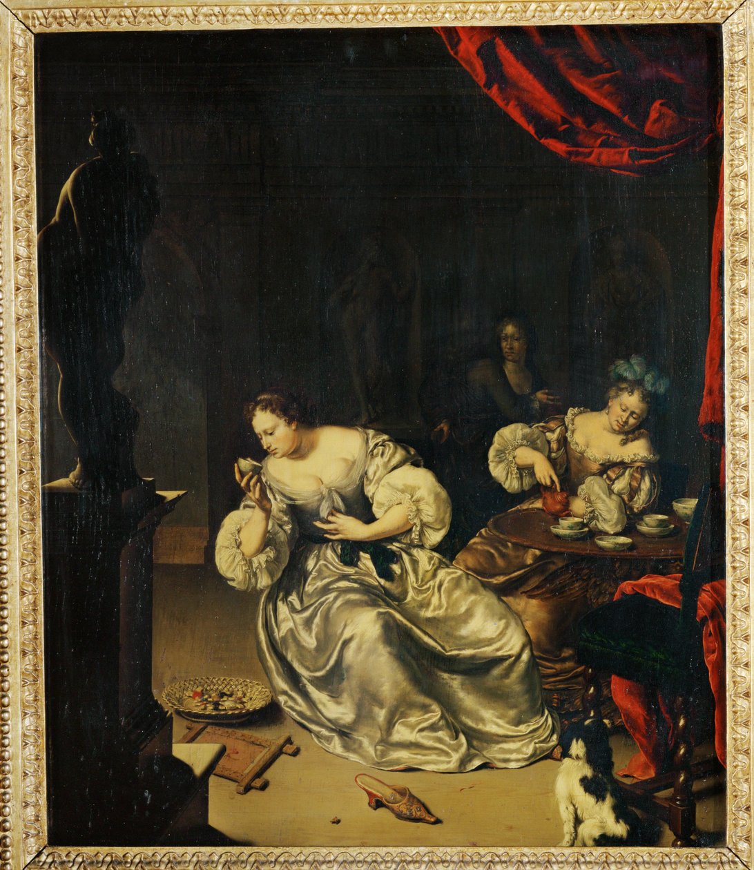 Le De - Theetijd ... door Willem van (after) Mieris
