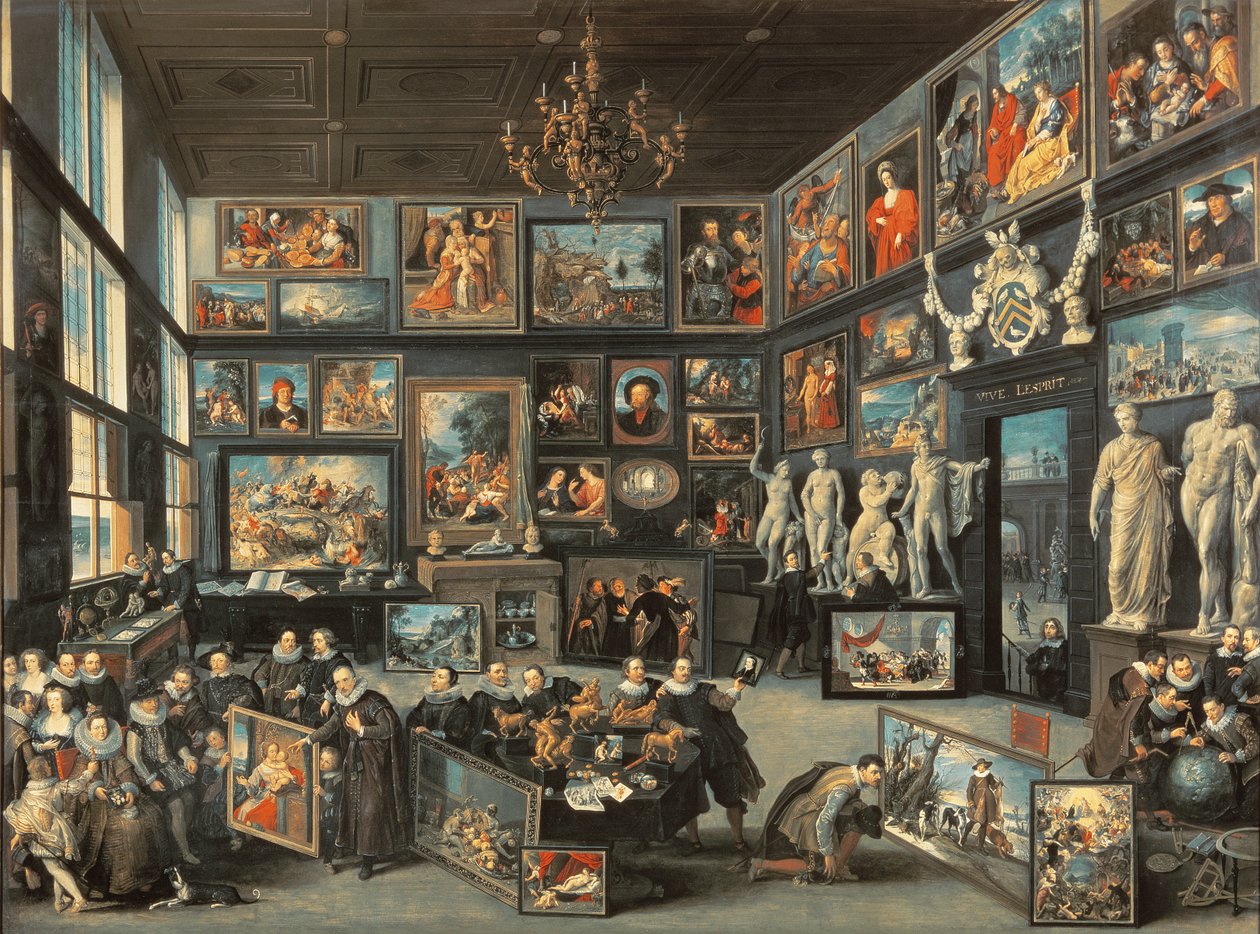 De galerij van Cornelis van der Geest door Willem van II Haecht