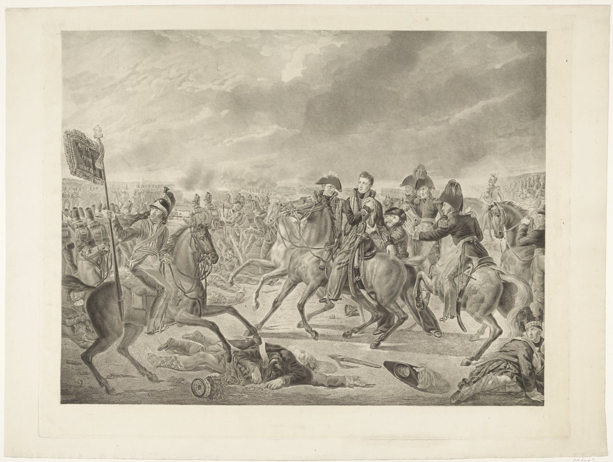 Prins van Oranje in de slag bij Waterloo, 1815 door Willem van Senus