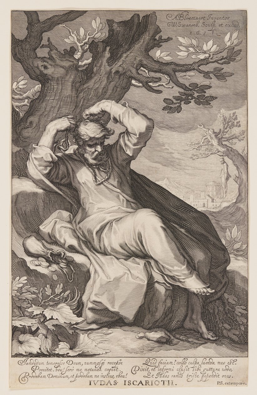 Judas Iskarioth, uit Zondaars van het Oude en Nieuwe Testament door Willem van Swanenburgh