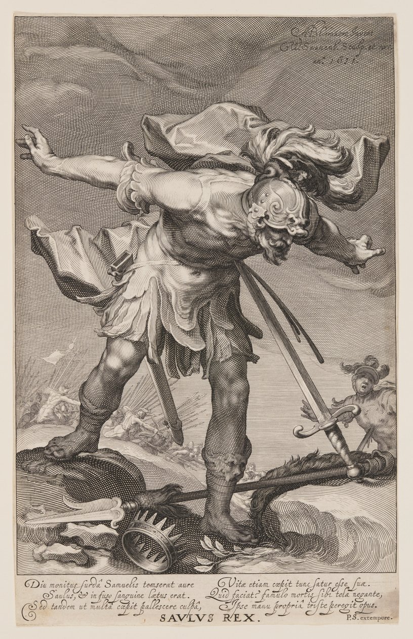 Saulus Rex, uit Zondaars van het Oude en Nieuwe Testament door Willem van Swanenburgh