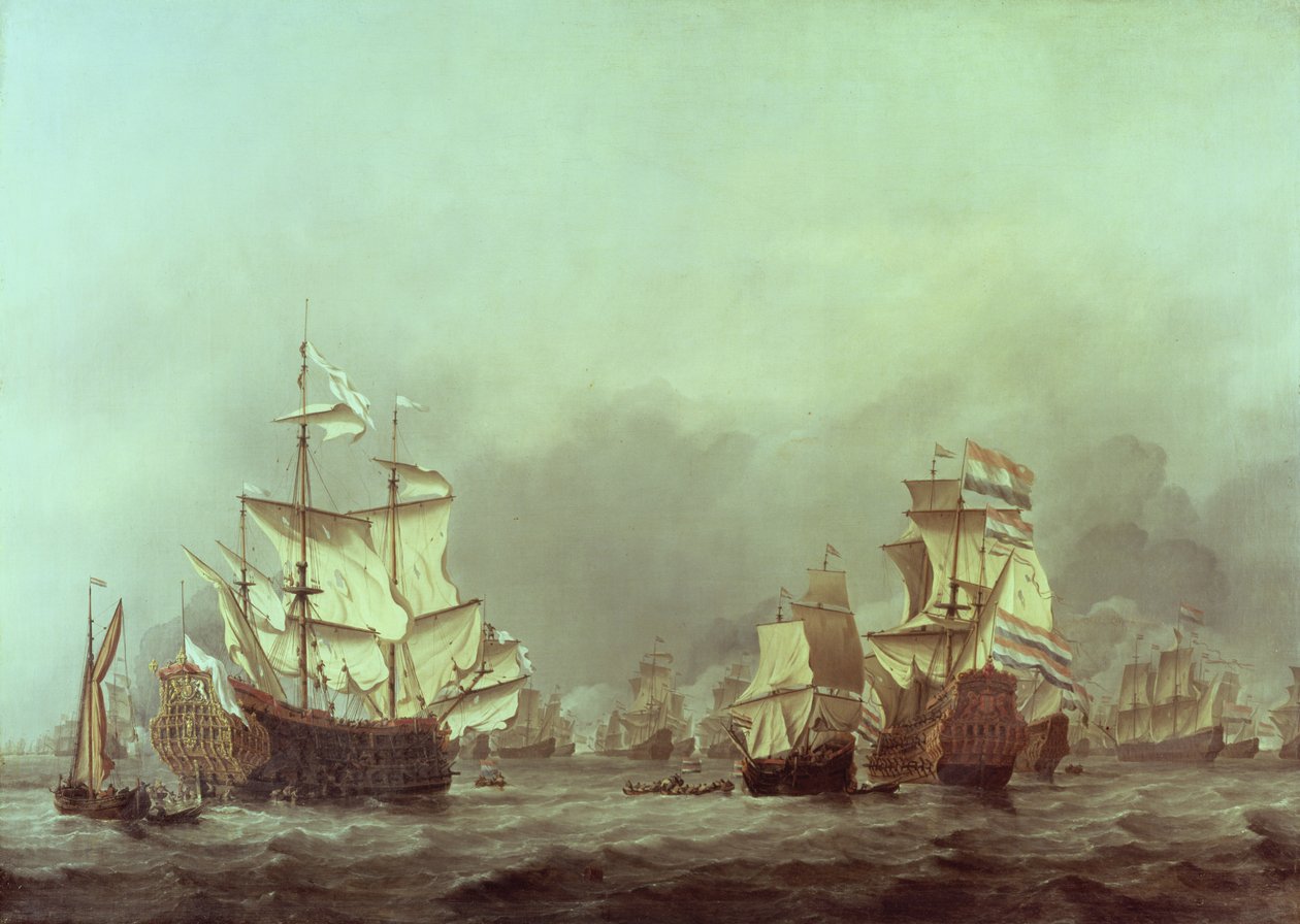 De Overgave van de Royal Prince, 3 juni 1666 door Willem van de Velde