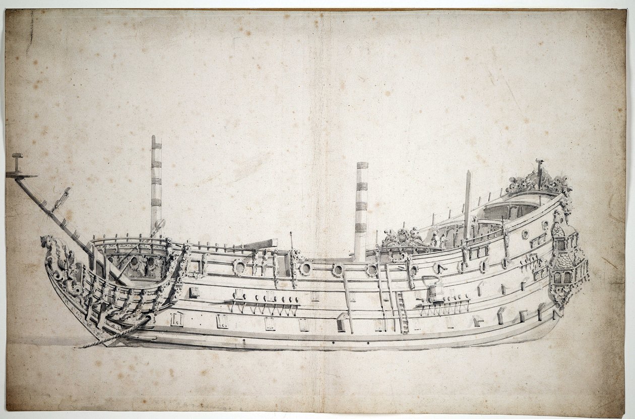 Portret van het schip 
