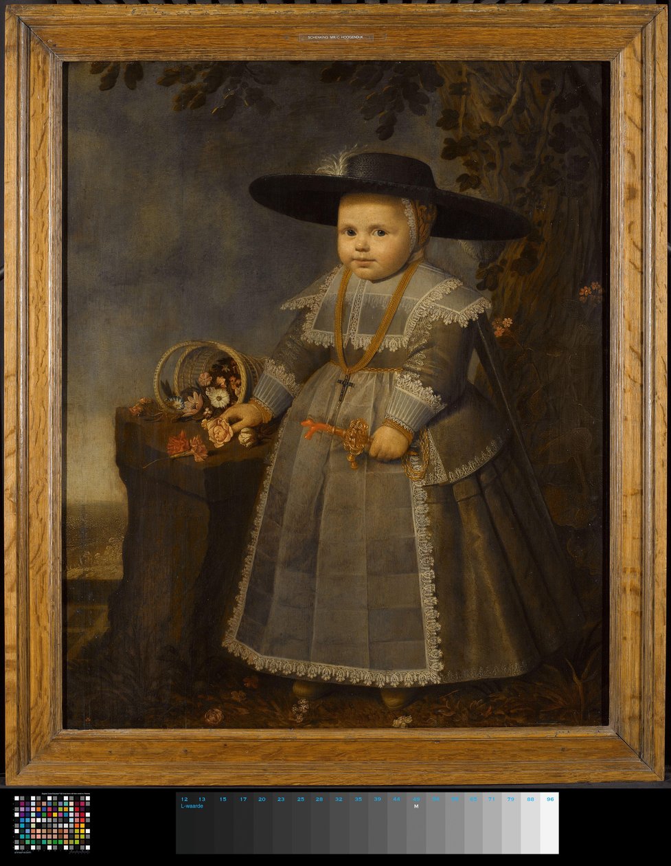 Portret van een kleine jongen door Willem van der Vliet (ca. 1584 1642)