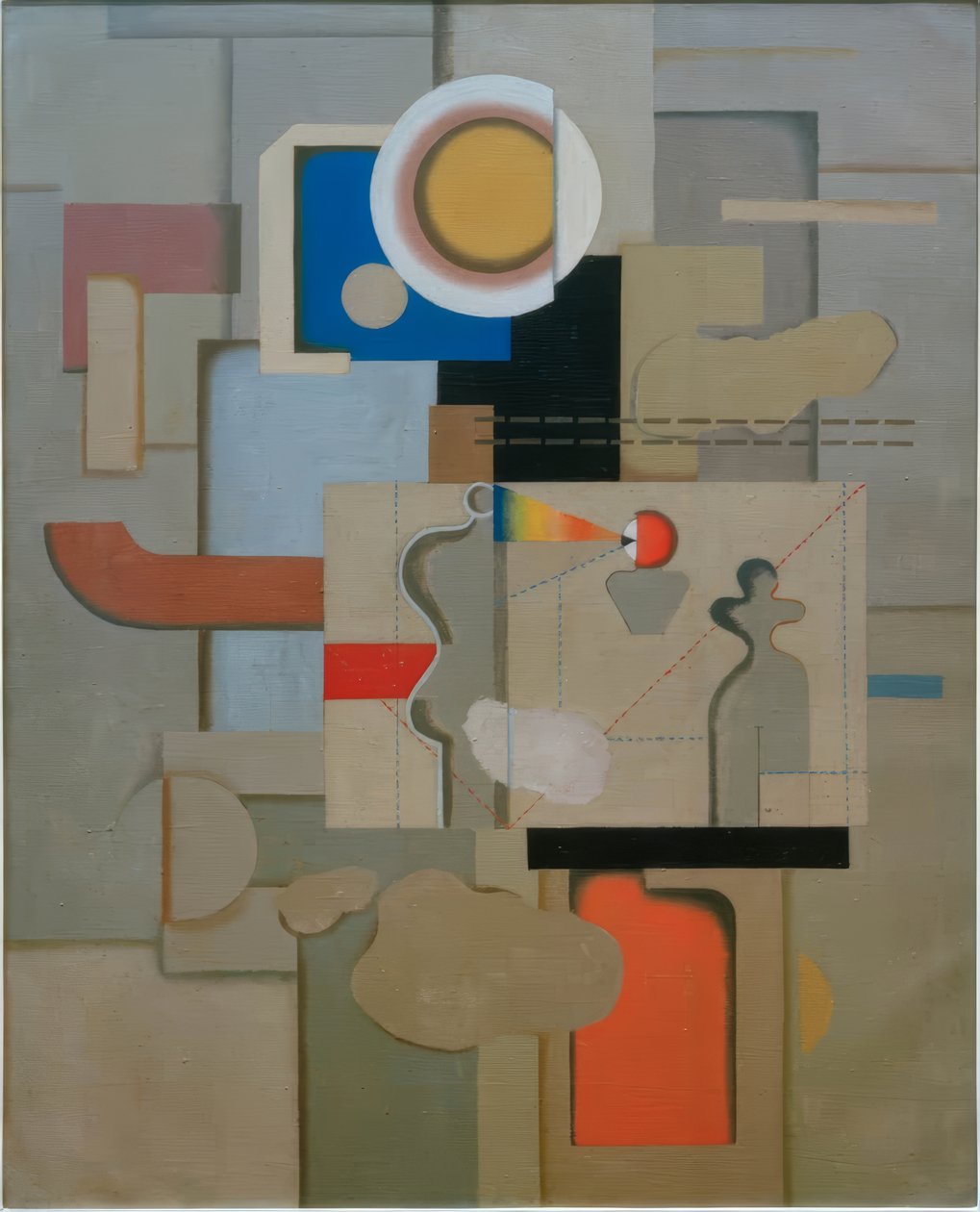 Atelierfoto door Willi Baumeister