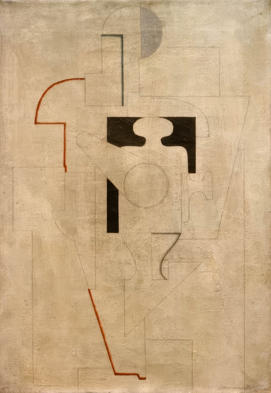 M 2 op grijs door Willi Baumeister