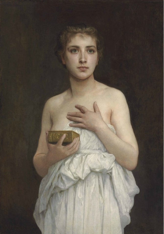 Pandora door William Adolphe Bouguereau
