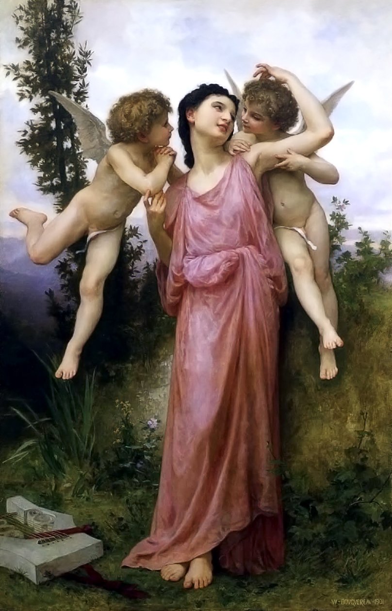 Tedere Woorden door William-Adolphe Bouguereau