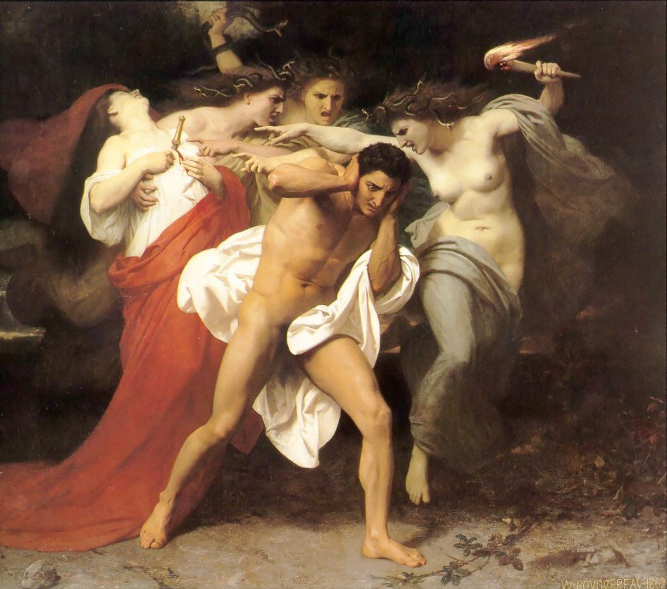 Het Berouw van Orestes door William Adolphe Bouguereau