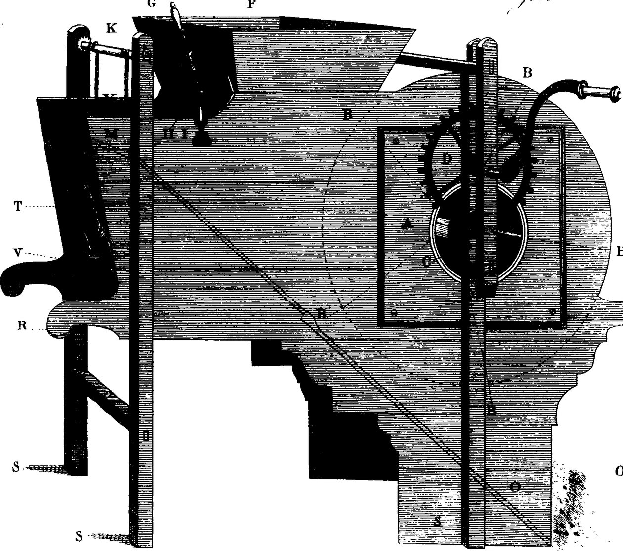Fleuron uit boek: Honderd zes koperen platen van mechanische machines en landbouwgereedschappen, goedgekeurd en aangenomen door de Society for the Encouragement of Arts, Manufactures, and Commerce, ... Zorgvuldig gecorrigeerd en herzien door Alexander Maby door William Bailey