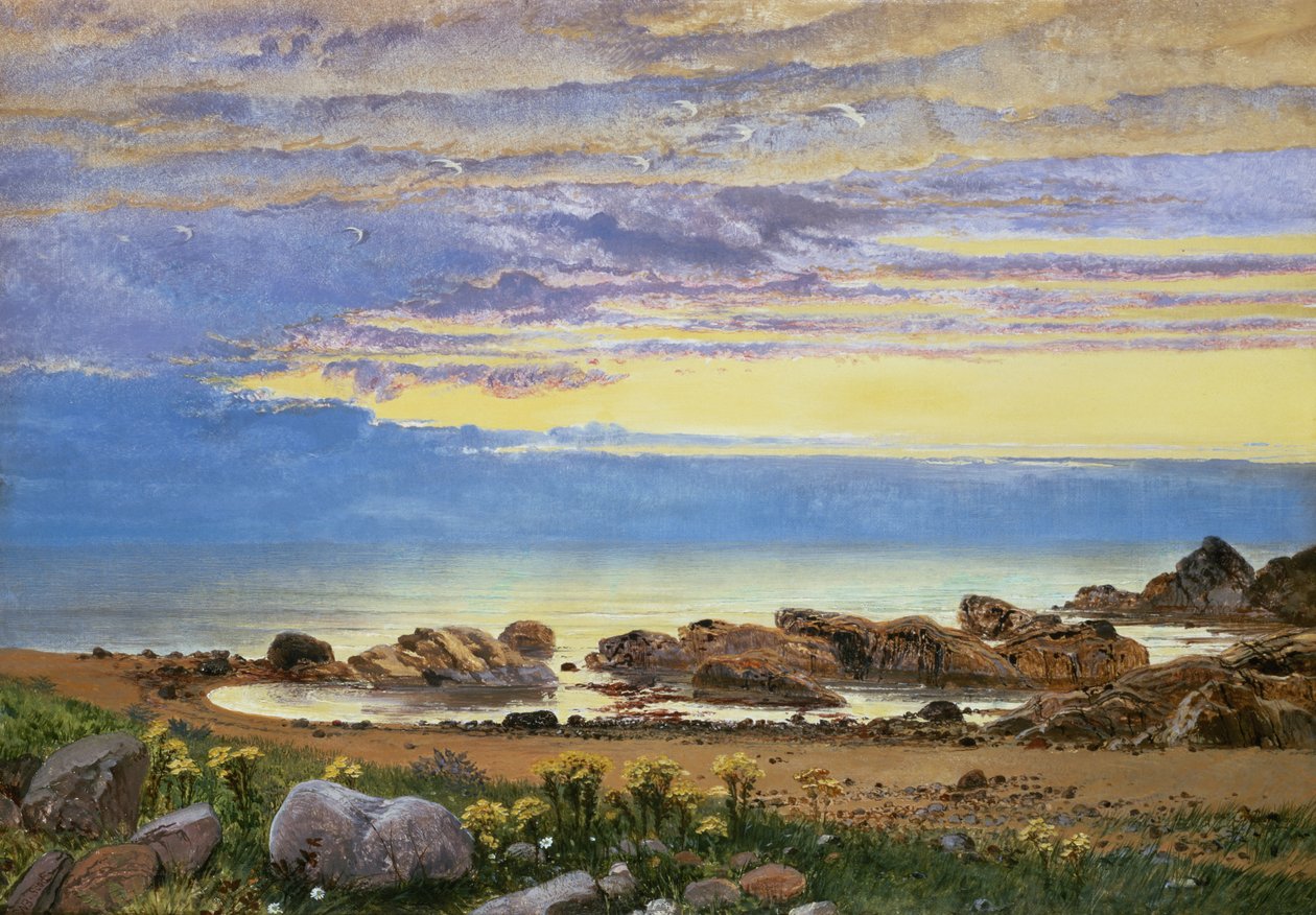 Dageraad boven de Zee door William Bell Scott