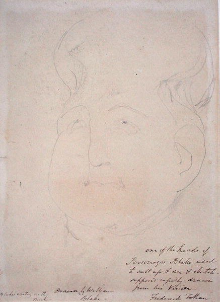 Een Visionair Hoofd, 1819-20 door William Blake