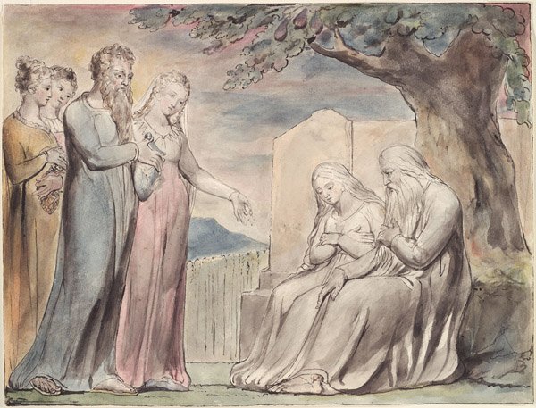 Blake Boek van Job Linell door William Blake