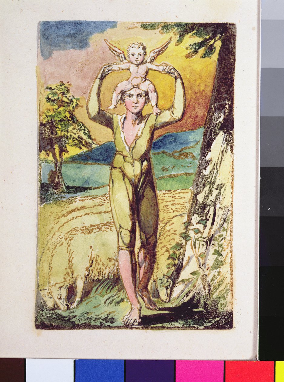 Frontispice, uit Songs of Innocence door William Blake