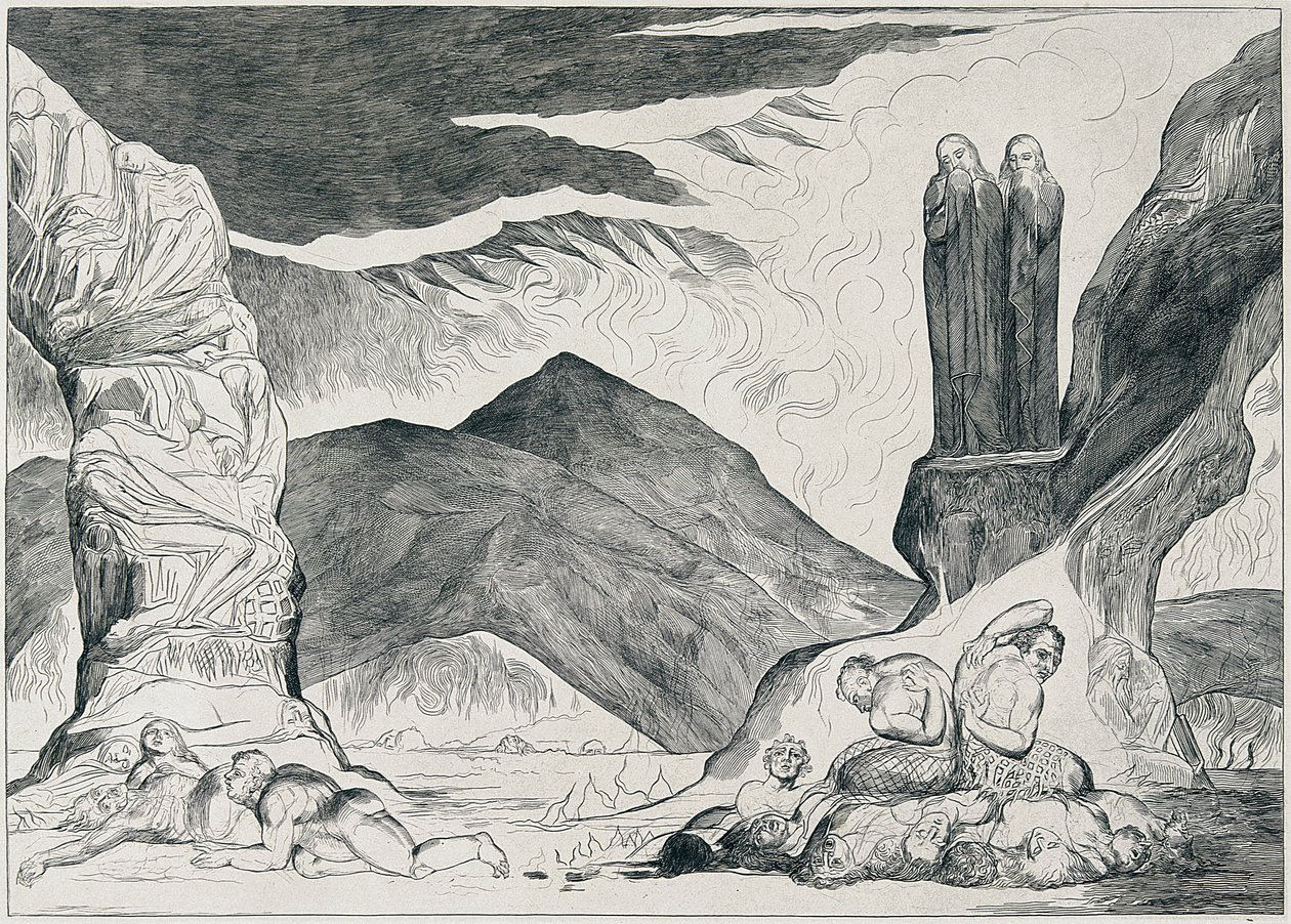 Illustraties van Dante door William Blake